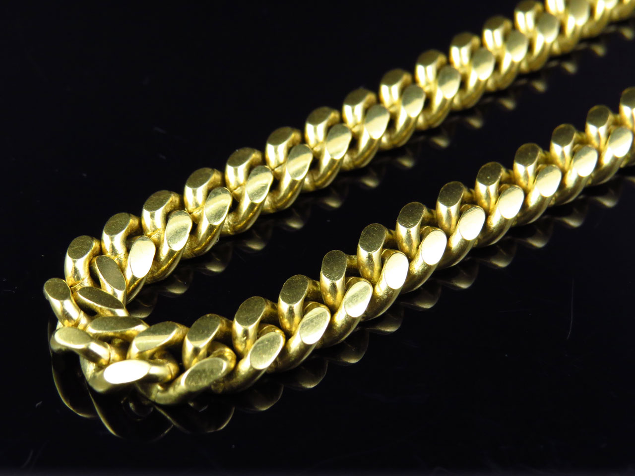 Solid Miami Cuban Chain 6.5 MM in 10K Yellow Gold
