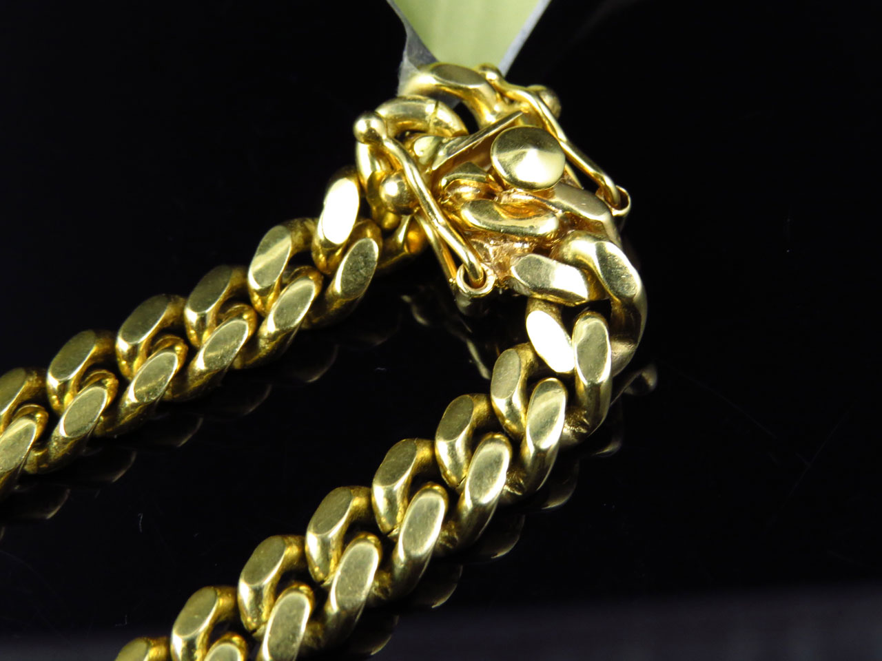 Solid Miami Cuban Chain 6.5 MM in 10K Yellow Gold