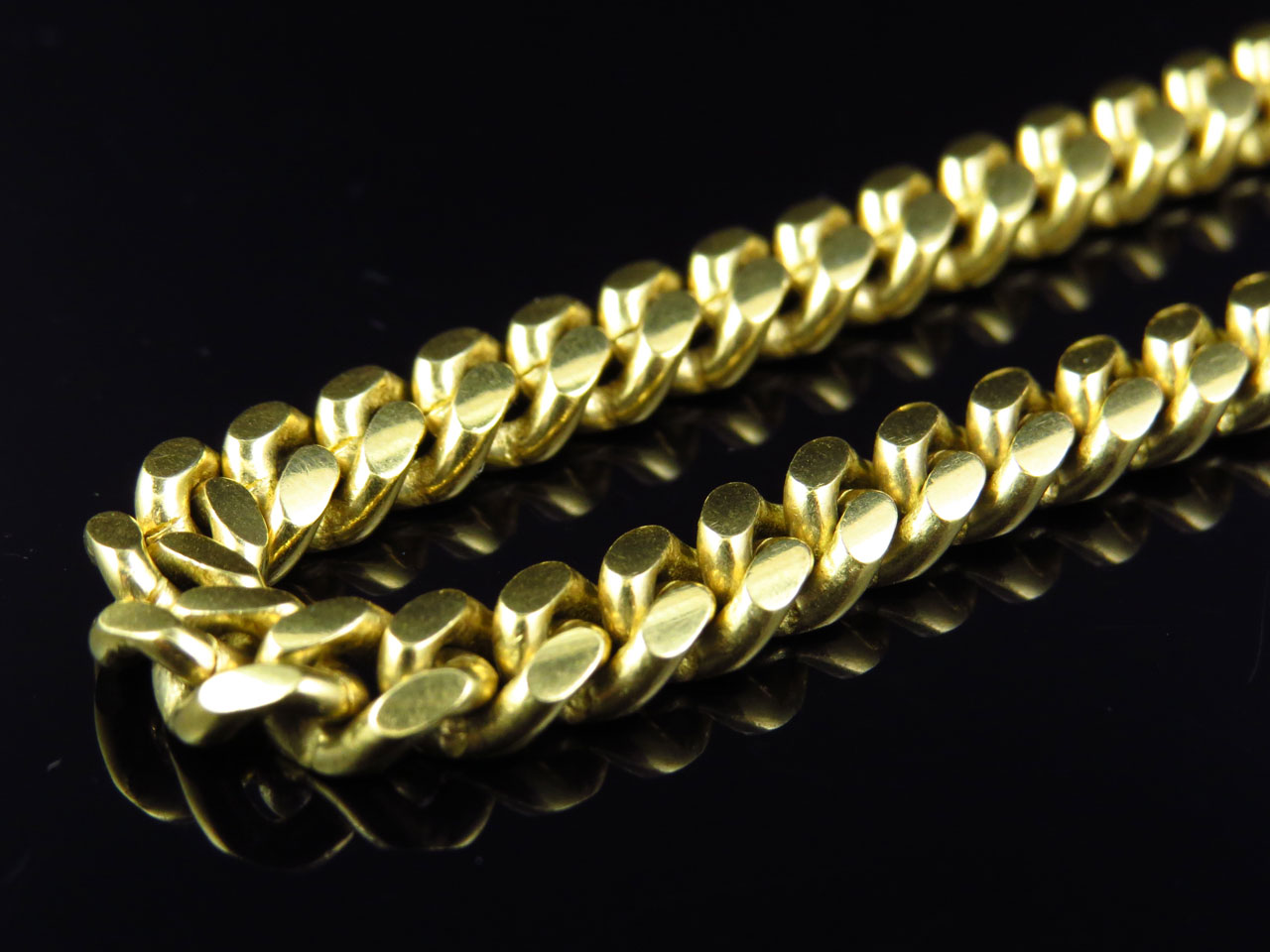 Solid Miami Cuban Chain 6.5 MM in 10K Yellow Gold