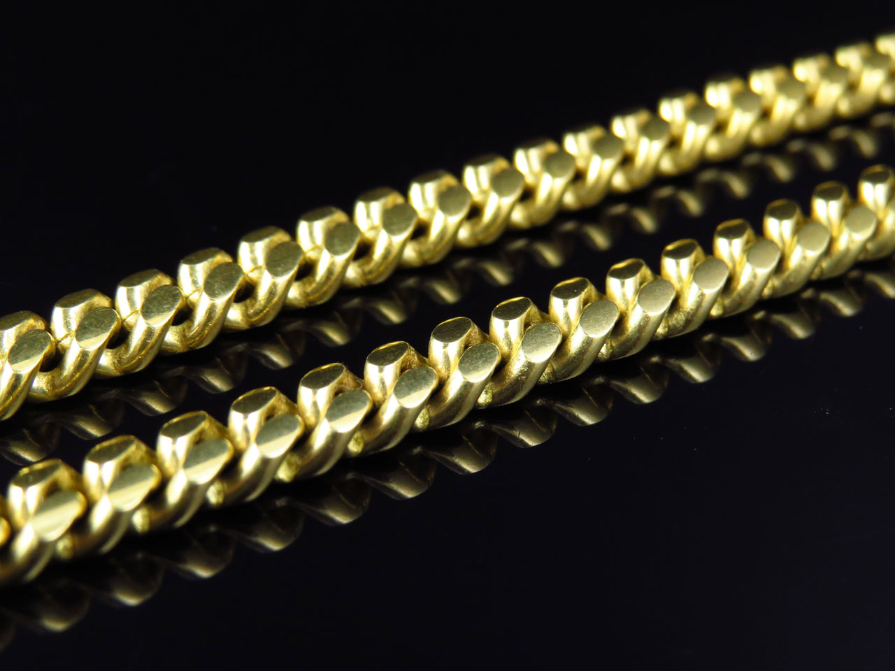 Solid Miami Cuban Chain 6.5 MM in 10K Yellow Gold