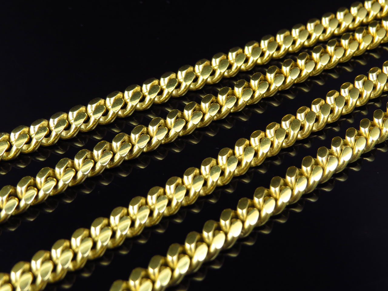 Solid Miami Cuban Chain 6.5 MM in 10K Yellow Gold