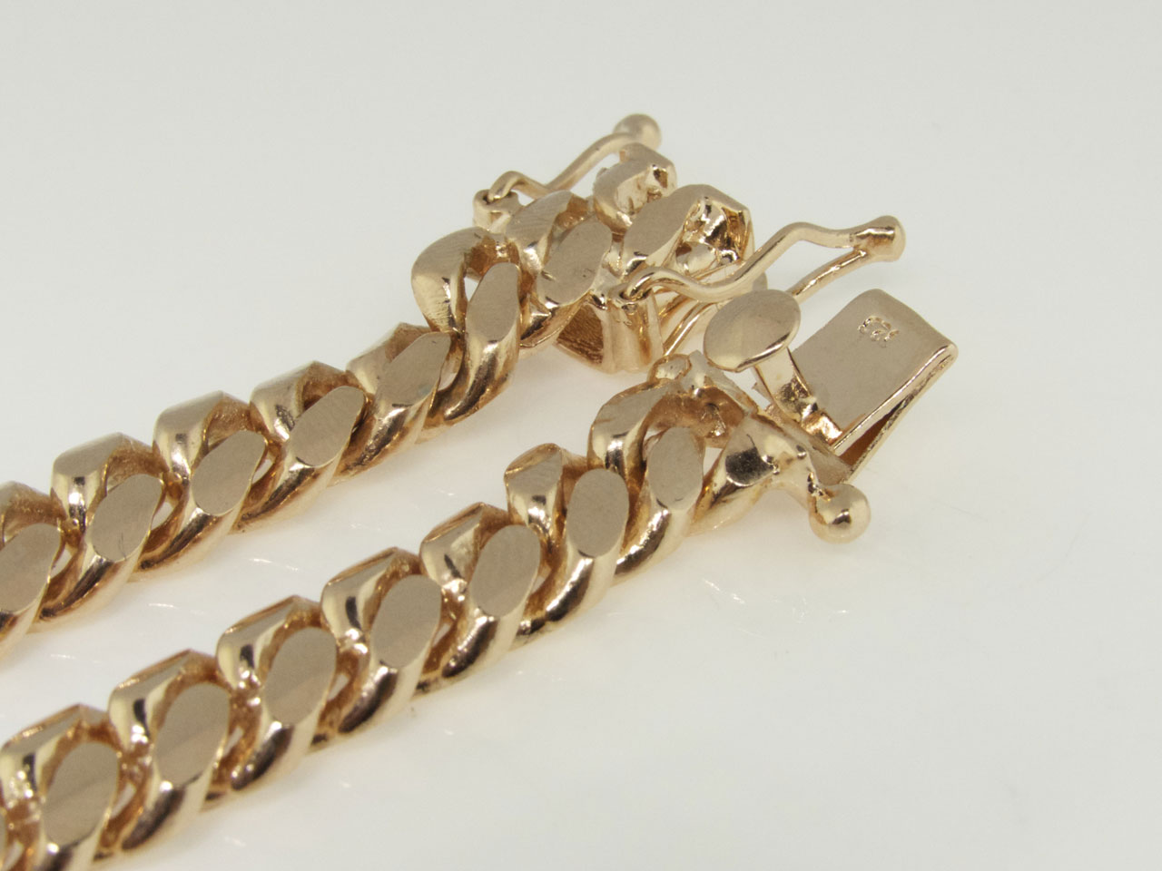 Rose Gold Miami Cuban Chain in Sterling Silver 9 mm
