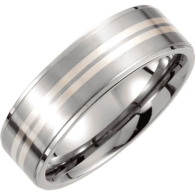 Platinum 7.5mm Hand-Engraved Band Size 11