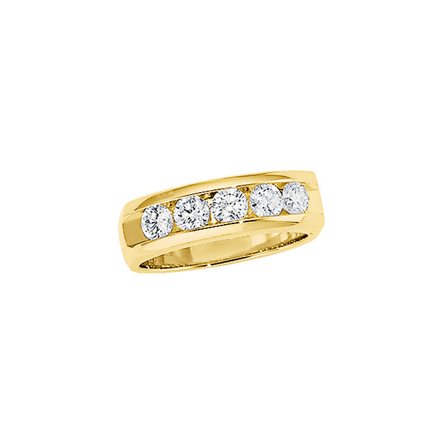 Men'S 5-Stone Diamond Ring